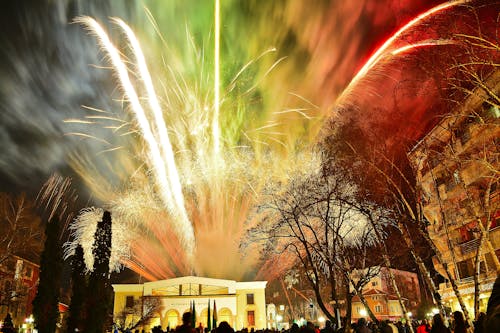 Kostenloses Stock Foto zu feier, feuerwerk, langzeitbelichtung