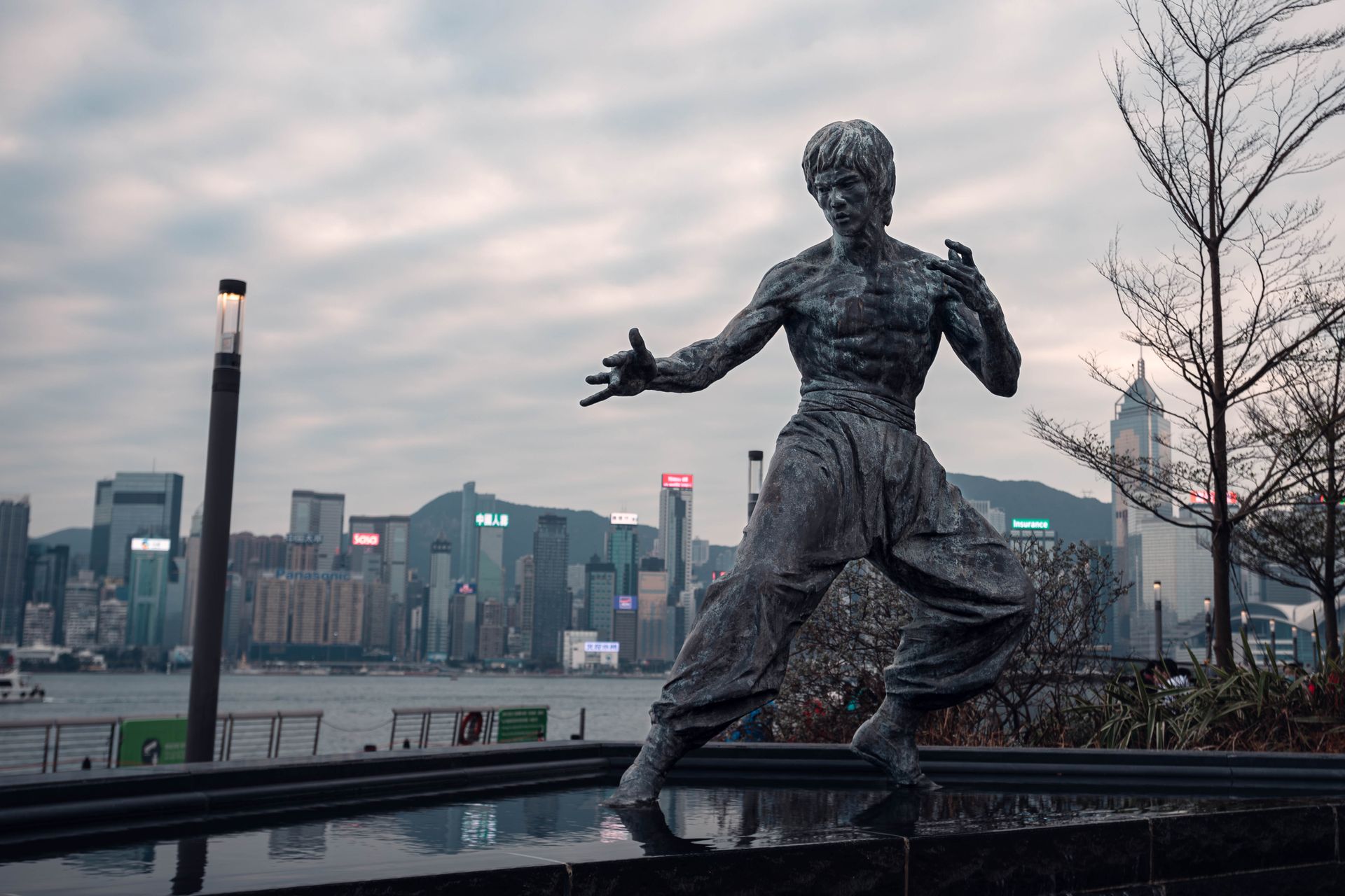 Statue of Bruce Lee in Hong Kong