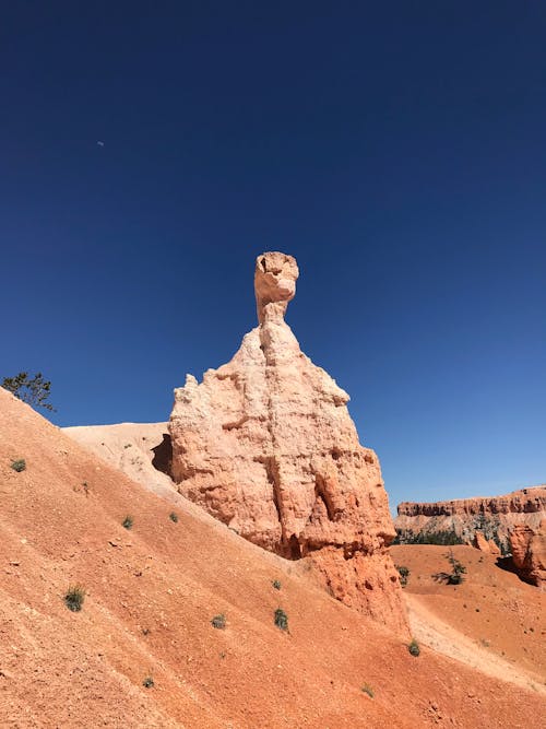 rock Formation Under Blue Sky