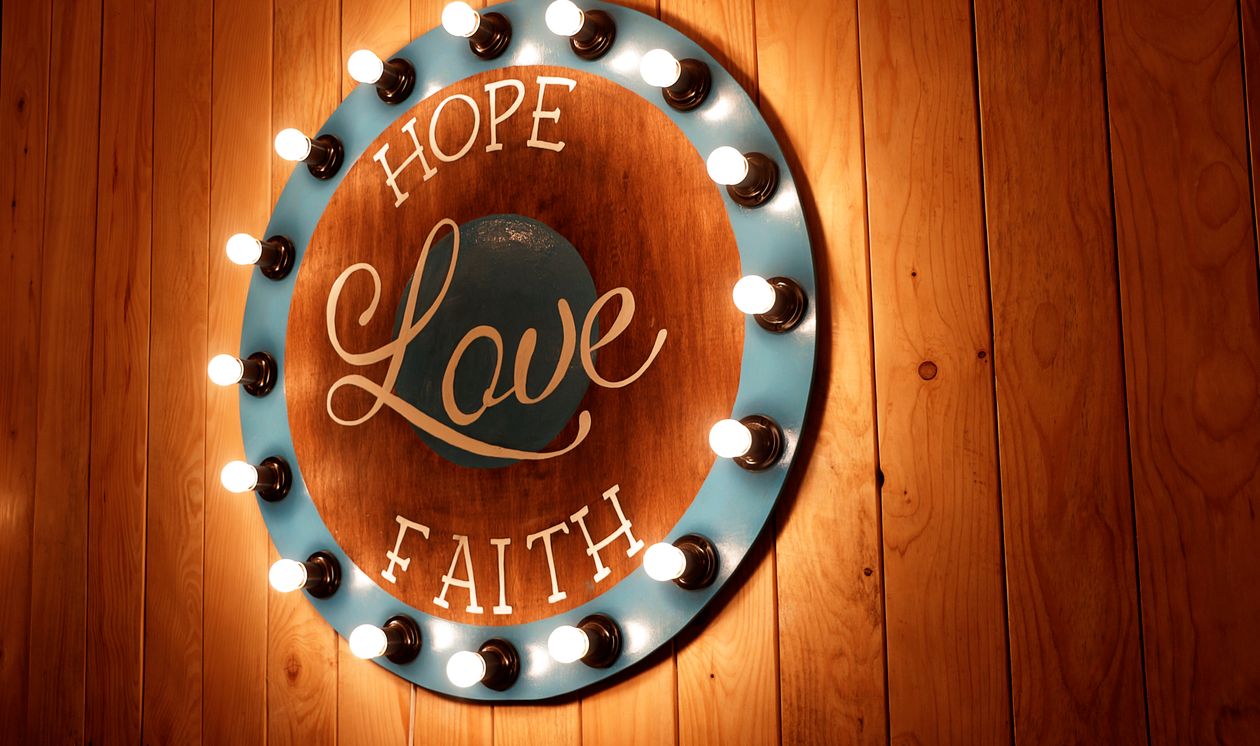 Close Up View of Text on Wood at Home