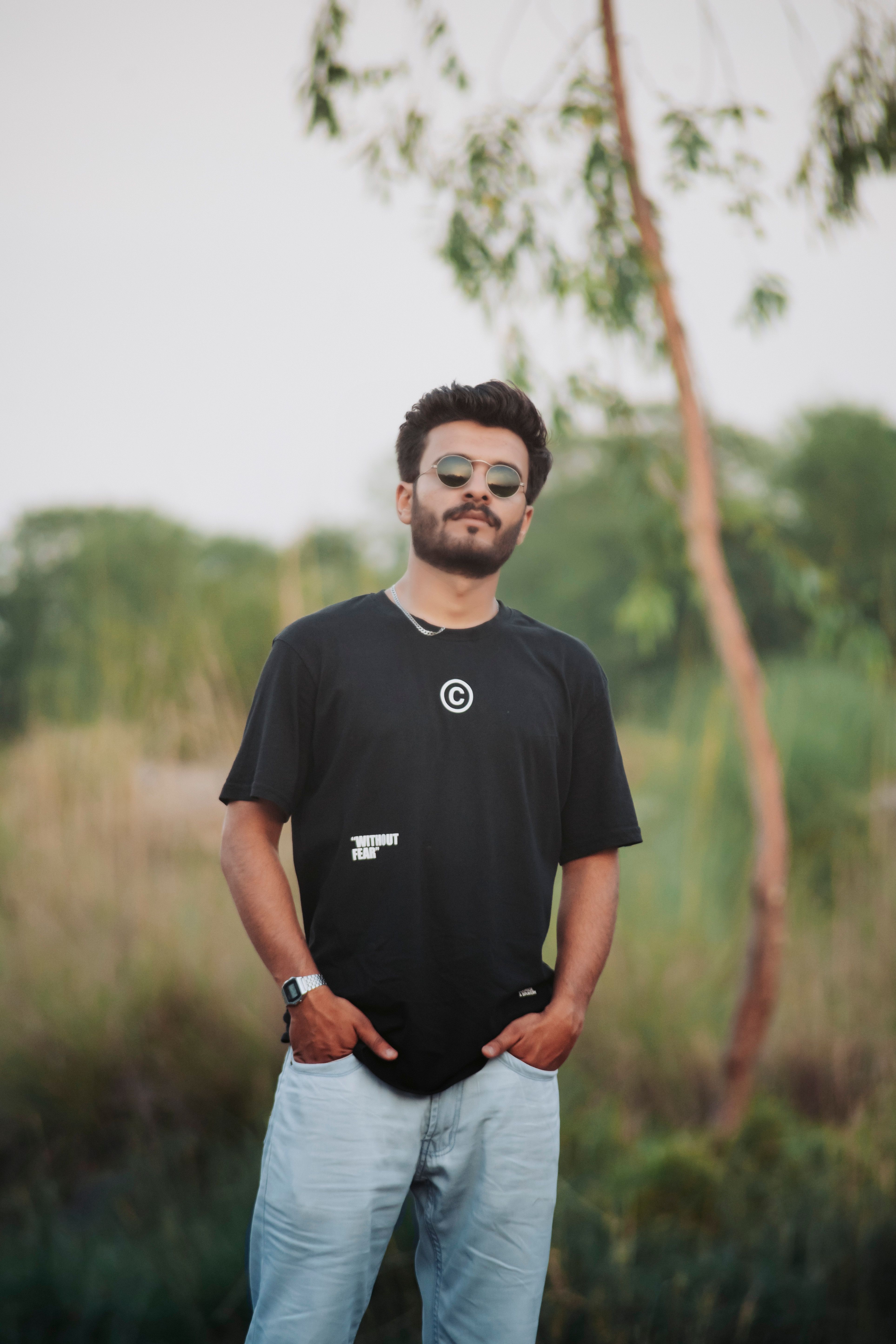 Camiseta Preta Estampada
