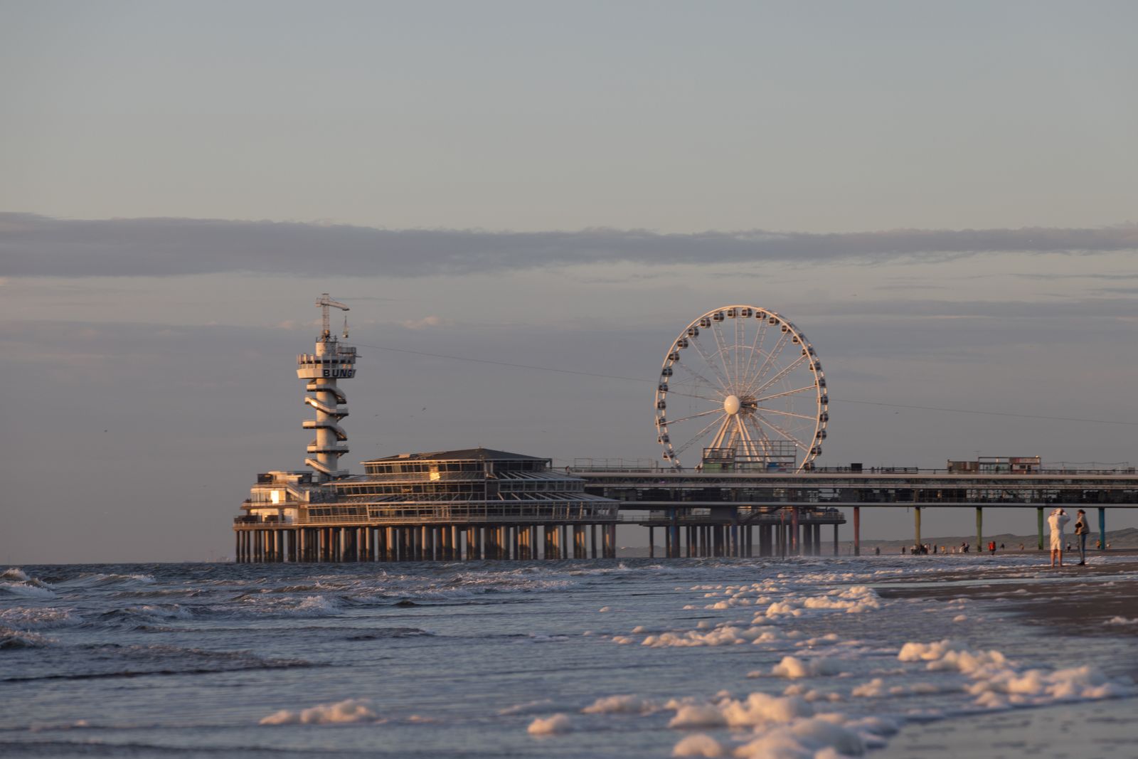 The Hague Scheveningen pier ferris wheel SkyView North Sea