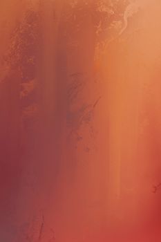 A vibrant and warm orange abstract art canvas with textured layers and subtle marble effects.