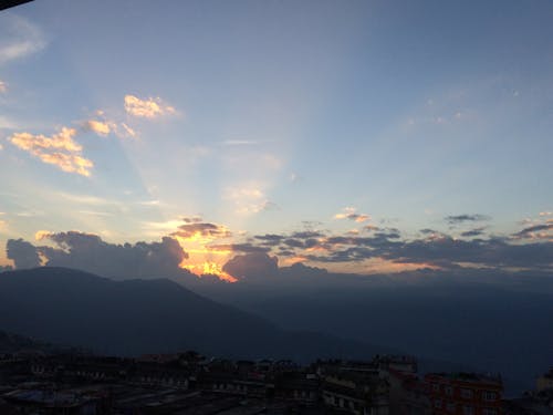 Cityscape Against Sky at Sunset