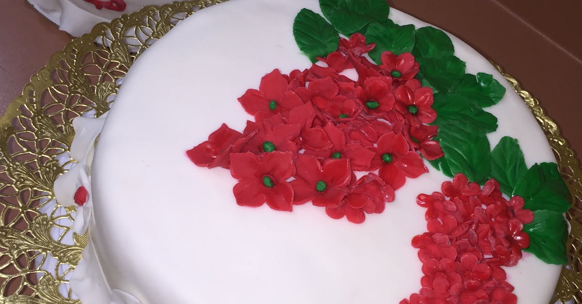Close Up of Red Cake
