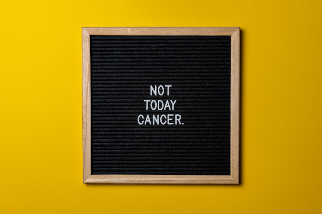 Free Not Today Cancer Poster Stock Photo