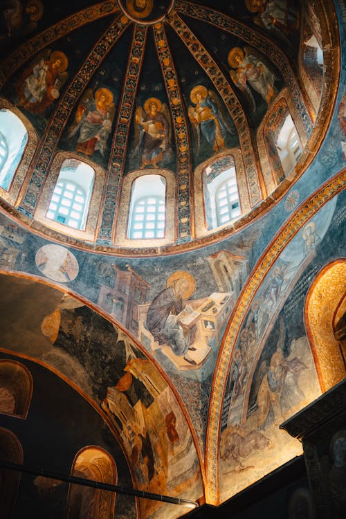 Ảnh lưu trữ miễn phí về bắn dọc, bức bích họa kiến trúc byzantine, đạo Hồi