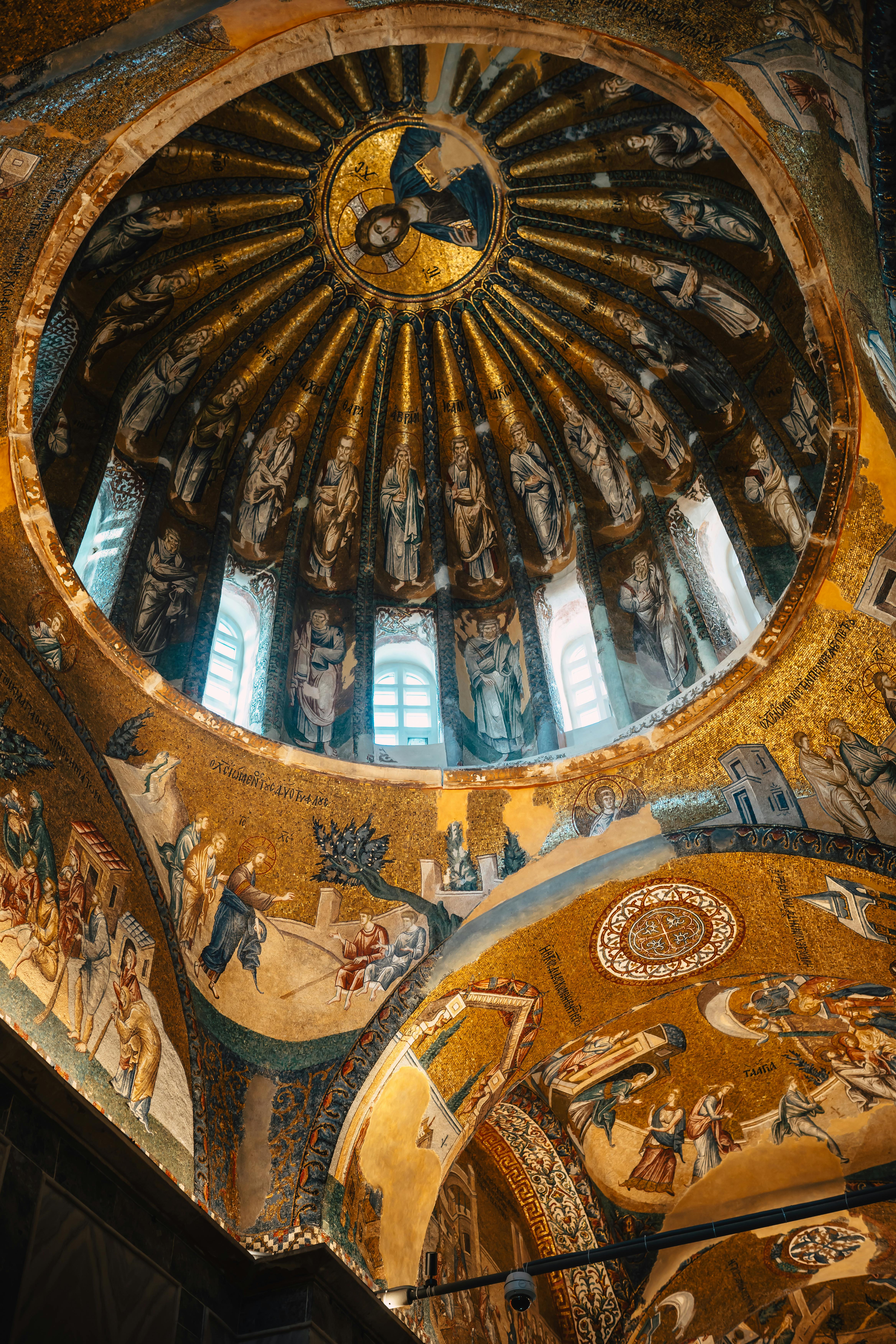 ceiling of church