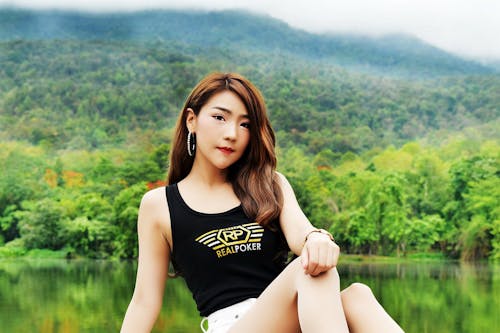 Free stock photo of asian girl, asian girls, mountain