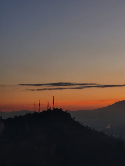 คลังภาพถ่ายฟรี ของ ชิลี, ตอนเย็น, พระอาทิตย์ตกดิน