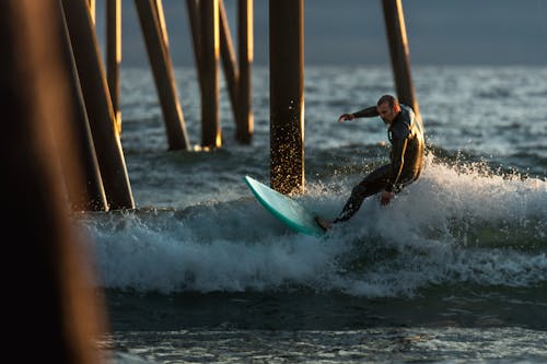 Gratis arkivbilde med bølger, bryggesurfing, california