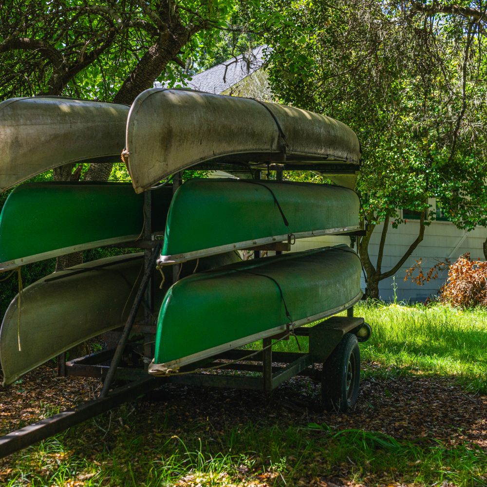 Nuffield — belongings being loaded for transport to storage