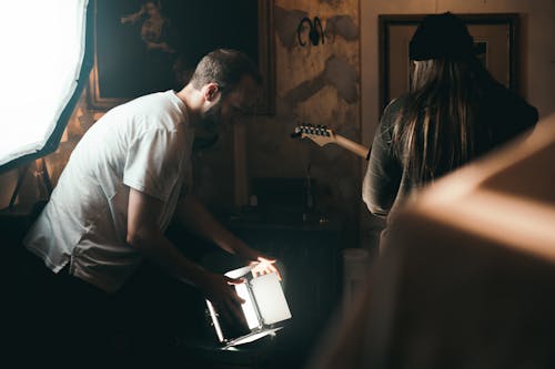 Two Man Standing in Room