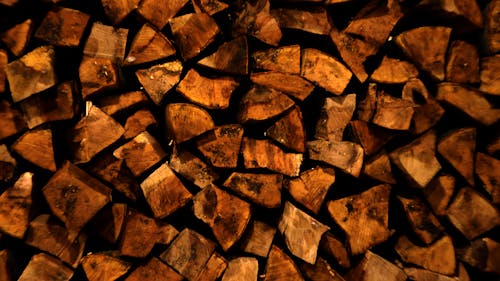Free Full Frame Shot of Logs Stock Photo