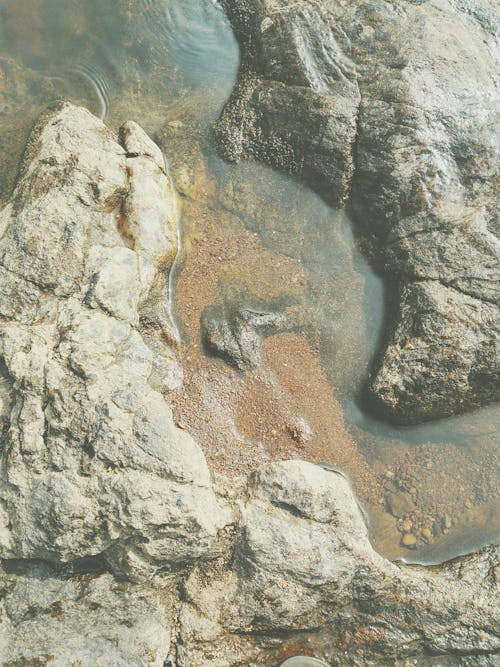 Close-up of Rocks in Water