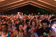 热闹的夜晚，人群正多元化地享受音乐节