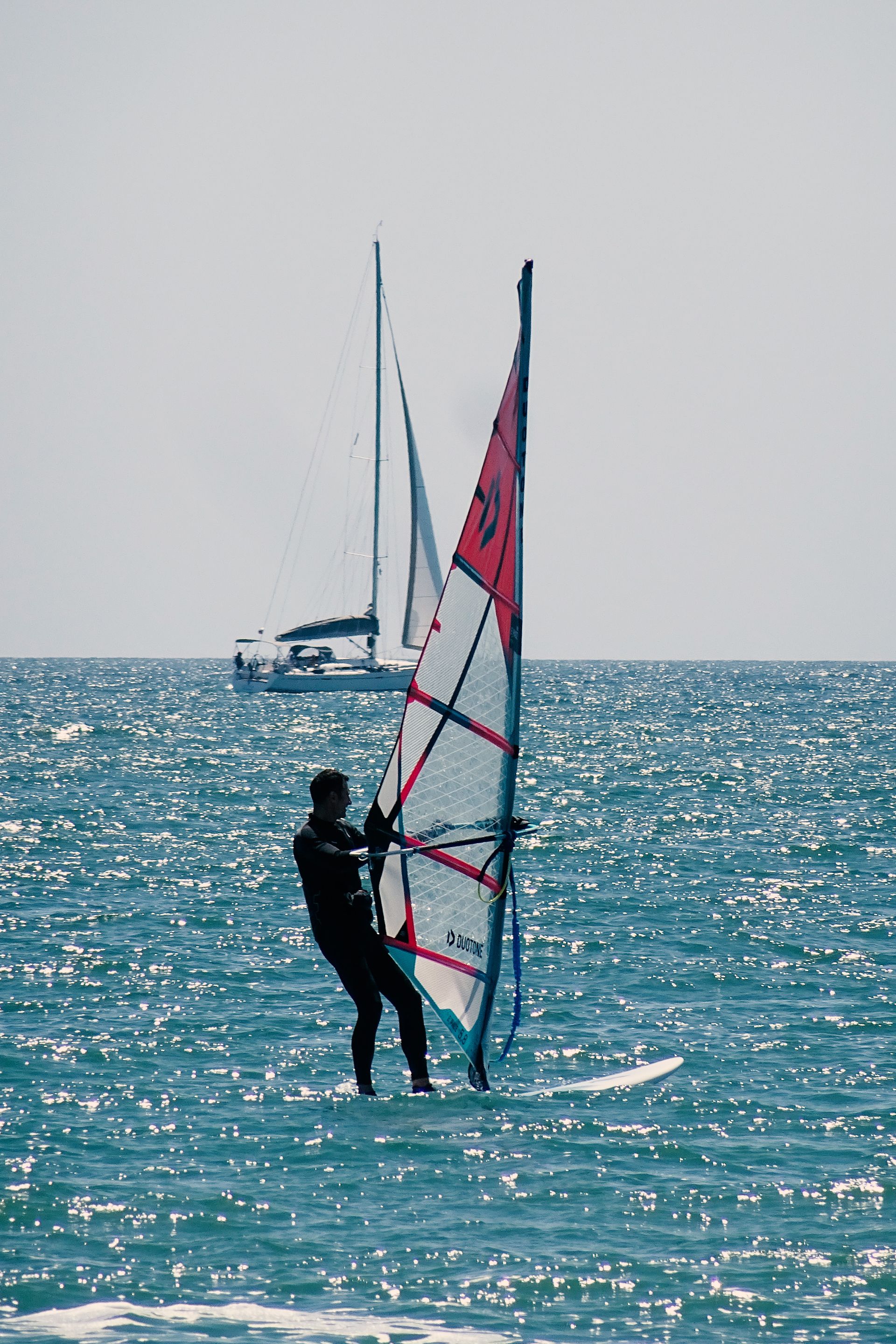Sailing on open water