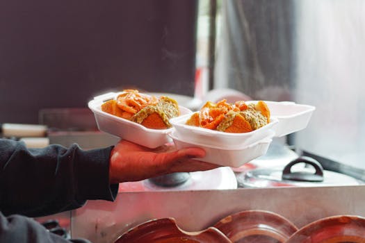 Delicious street food served in São Paulo, showcasing vibrant flavors and local cuisine.