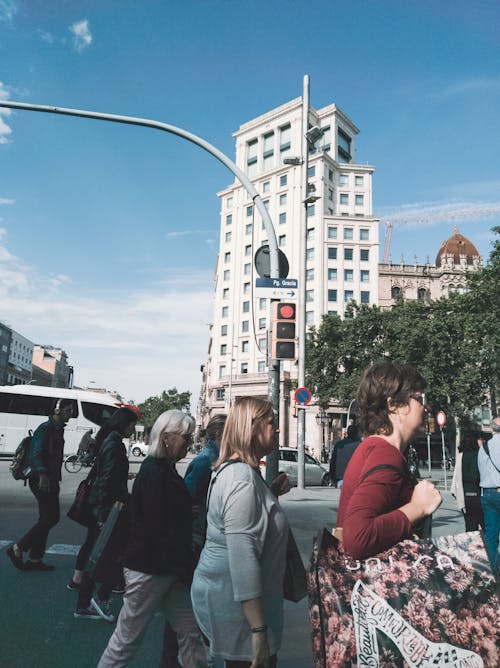 People Walking on Gray Top Road