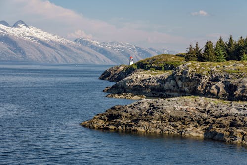 Gratis lagerfoto af bjerg, bugt, Fjord