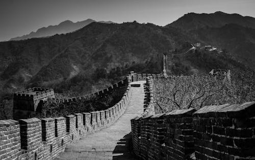 คลังภาพถ่ายฟรี ของ กลางแจ้ง, การท่องเที่ยว, กำแพงเมืองจีน