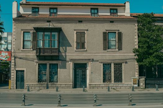 A building with a balcony and a balcony on the side
