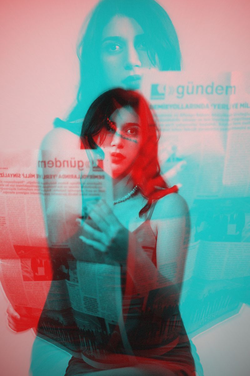 Double Exposure Newsprint