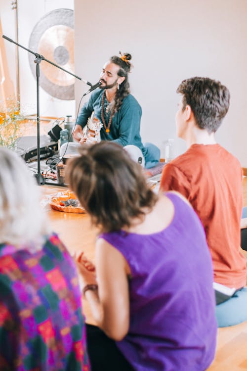 Free stock photo of guitarist, healing, meditation