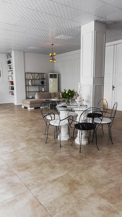 A beautifully staged living room with neutral decor