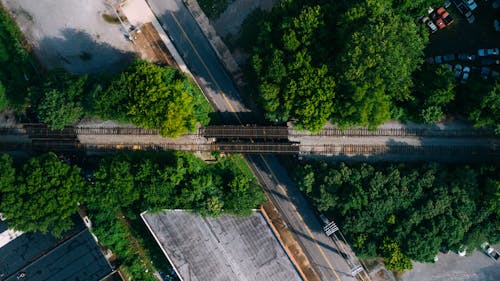 Aerial Shot Of Railway