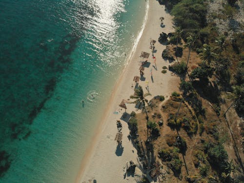 Free Aerial Photography Of Seashore Stock Photo
