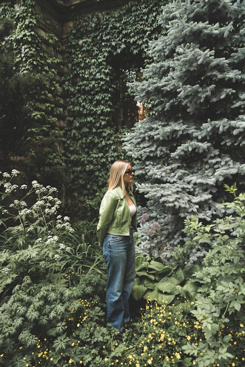 Free stock photo of alone, baggy jeans, beautiful flowers