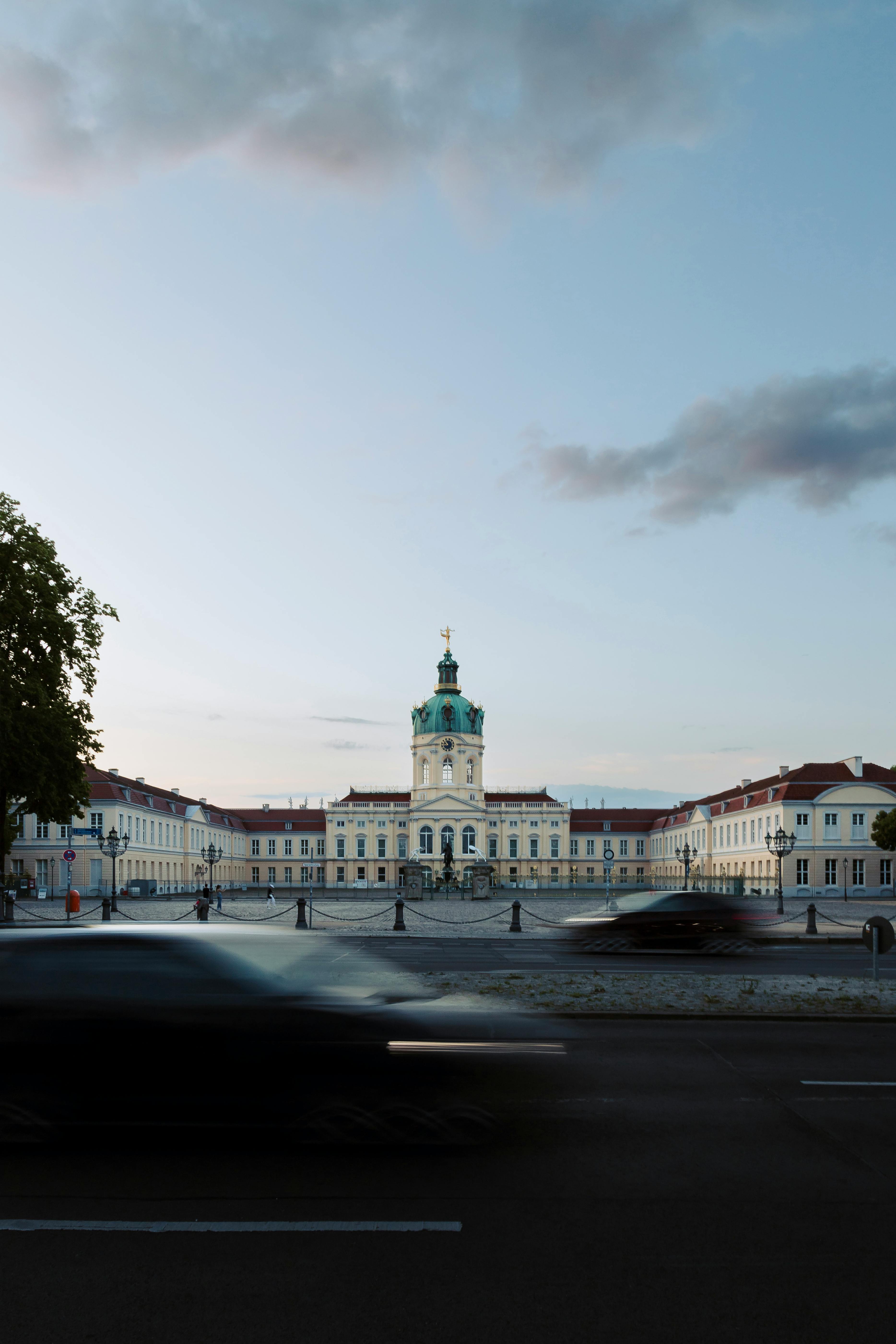 A beautiful view of the historic Schloss Charlottenburg in Berlin, Germany captured on a serene day.