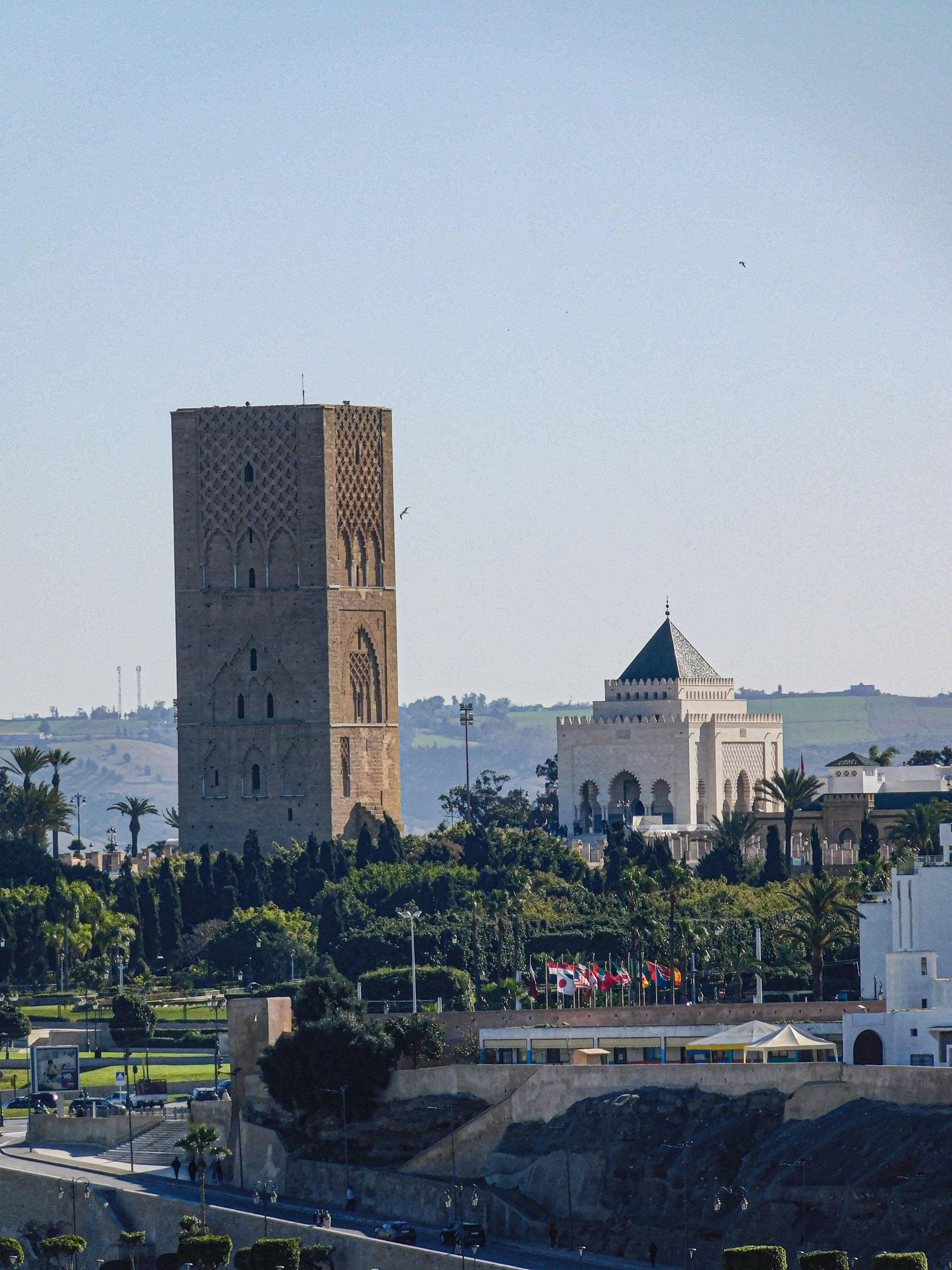 Hassan Tower and Mohammed V Mausoleum — في المغرب