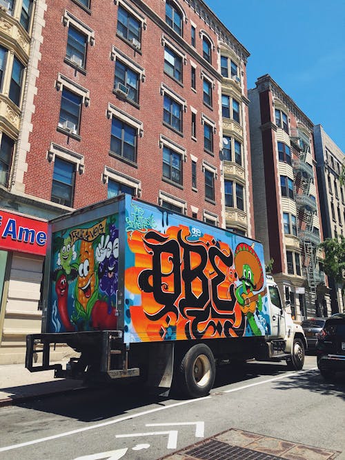 Immagine gratuita di camion, graffiti, new york city