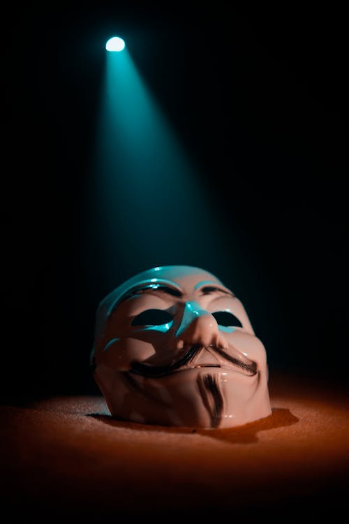 Anonimowa Tapeta Z Maską Hakerską Na Telefon Komórkowy