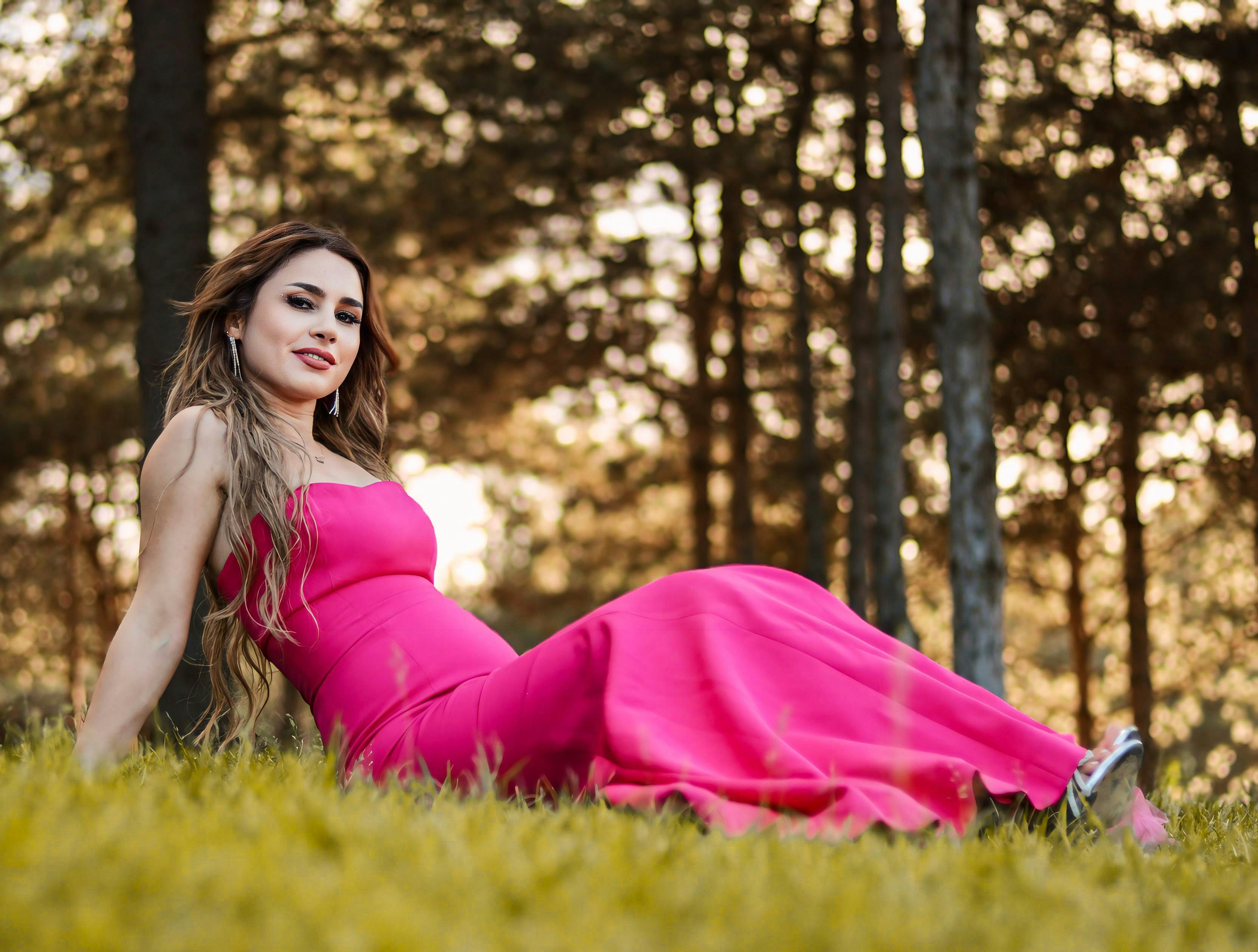 Image Gin Tuấn Kiệt image beautiful image beautiful image beautiful image beautiful image beautiful image beautiful - Photo of a Brunette Woman Wearing an Elegant White Dress in a Park ...