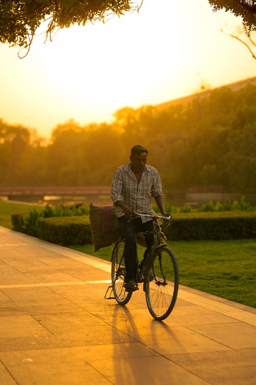 Gratis lagerfoto af cykel, cyklist, Delhi