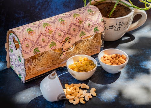 Free stock photo of almond, beautiful flower, bowl