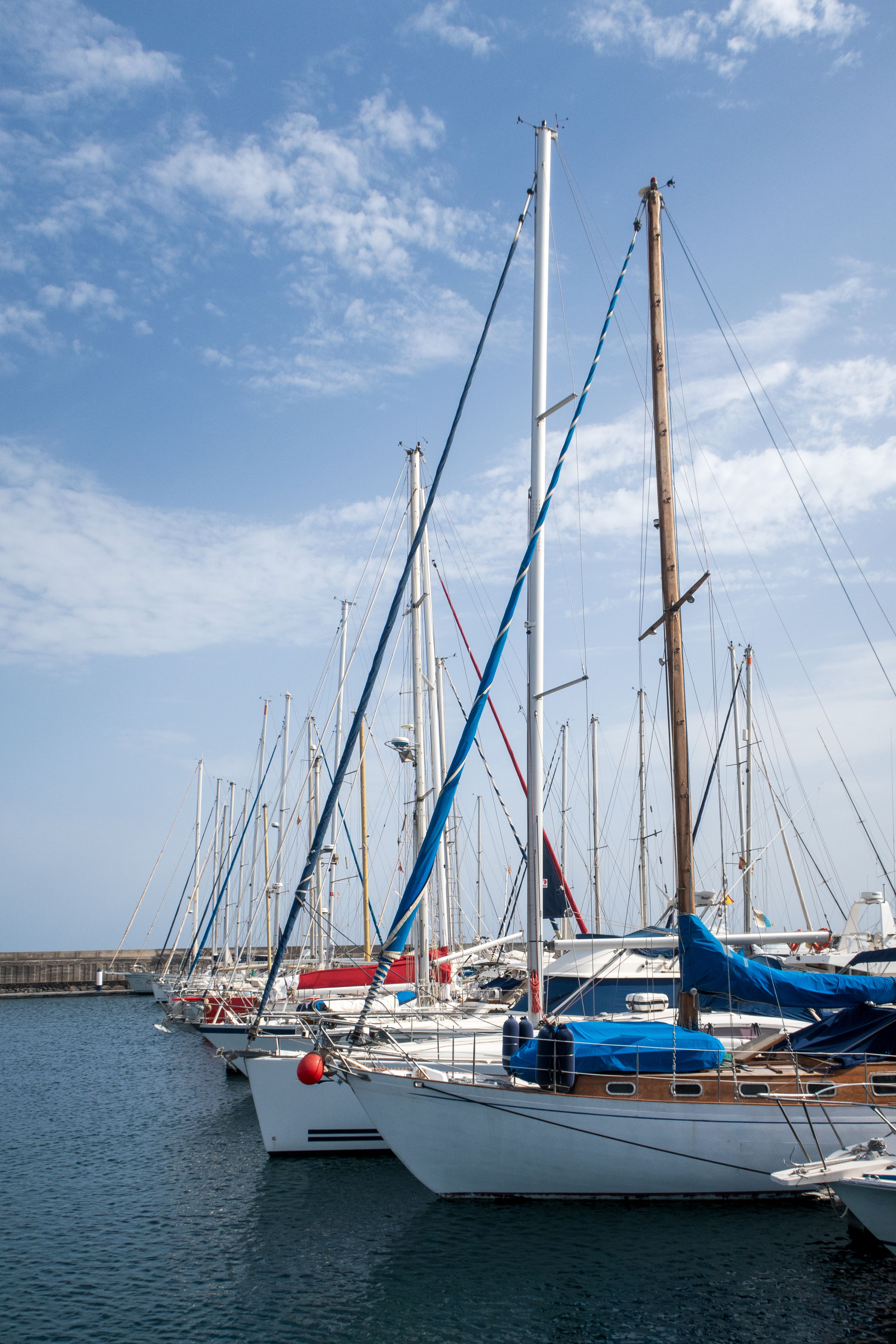 A group of boats docked at a marina · Free Stock Photo