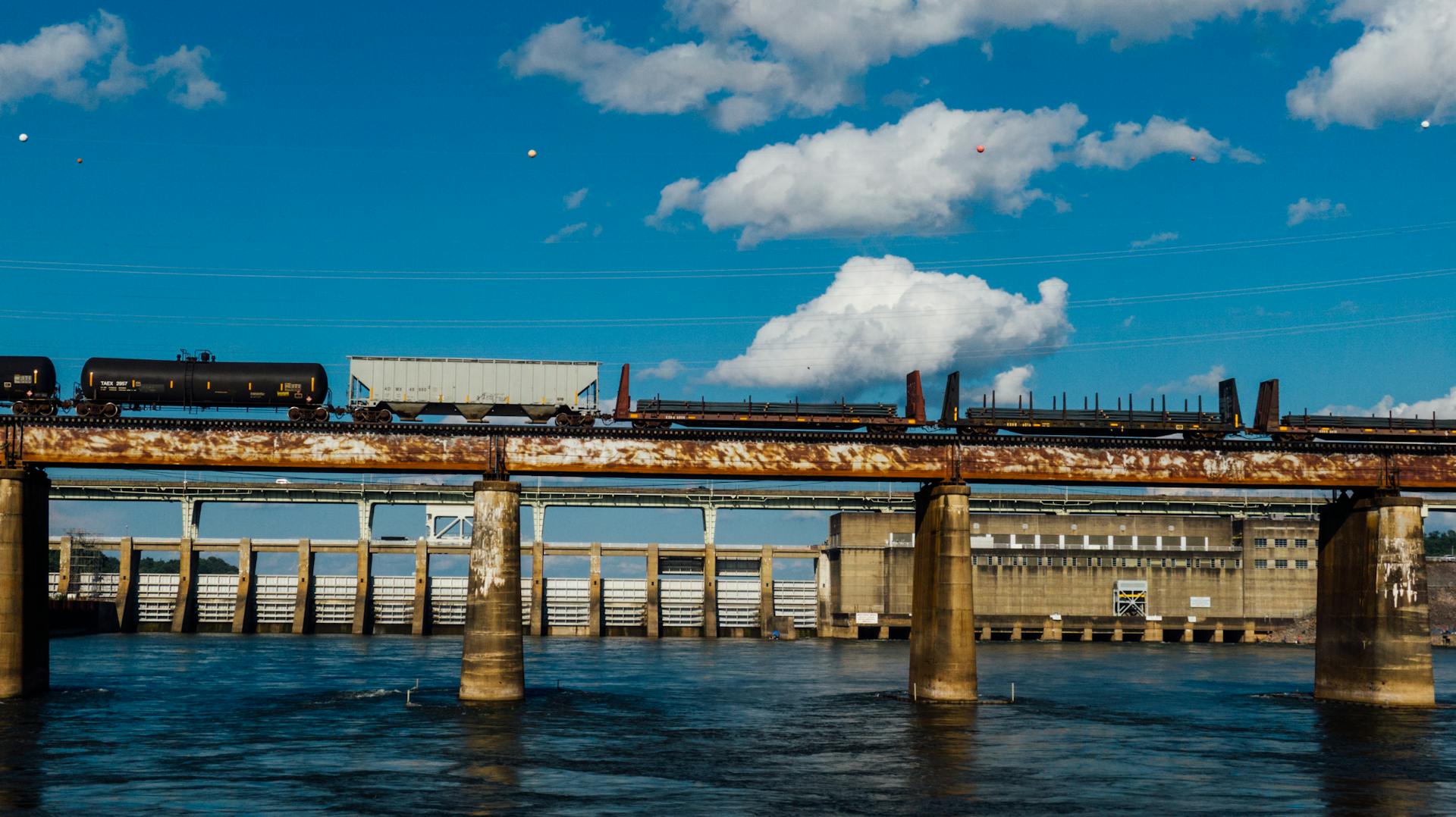 Photo of an Old Rusty Bridge