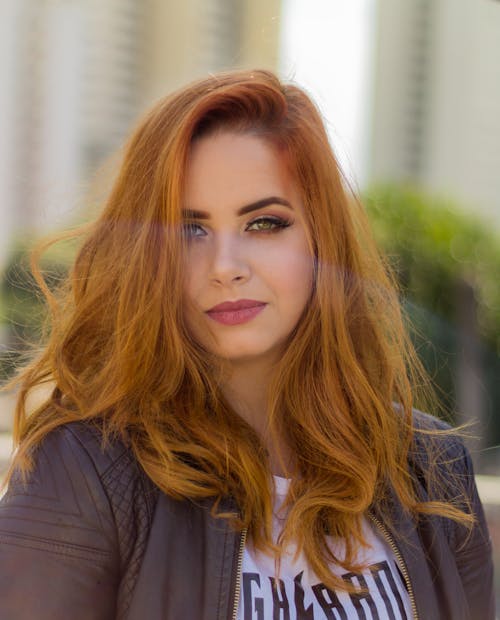 Free Portrait Photography of Woman With Red Hair Stock Photo