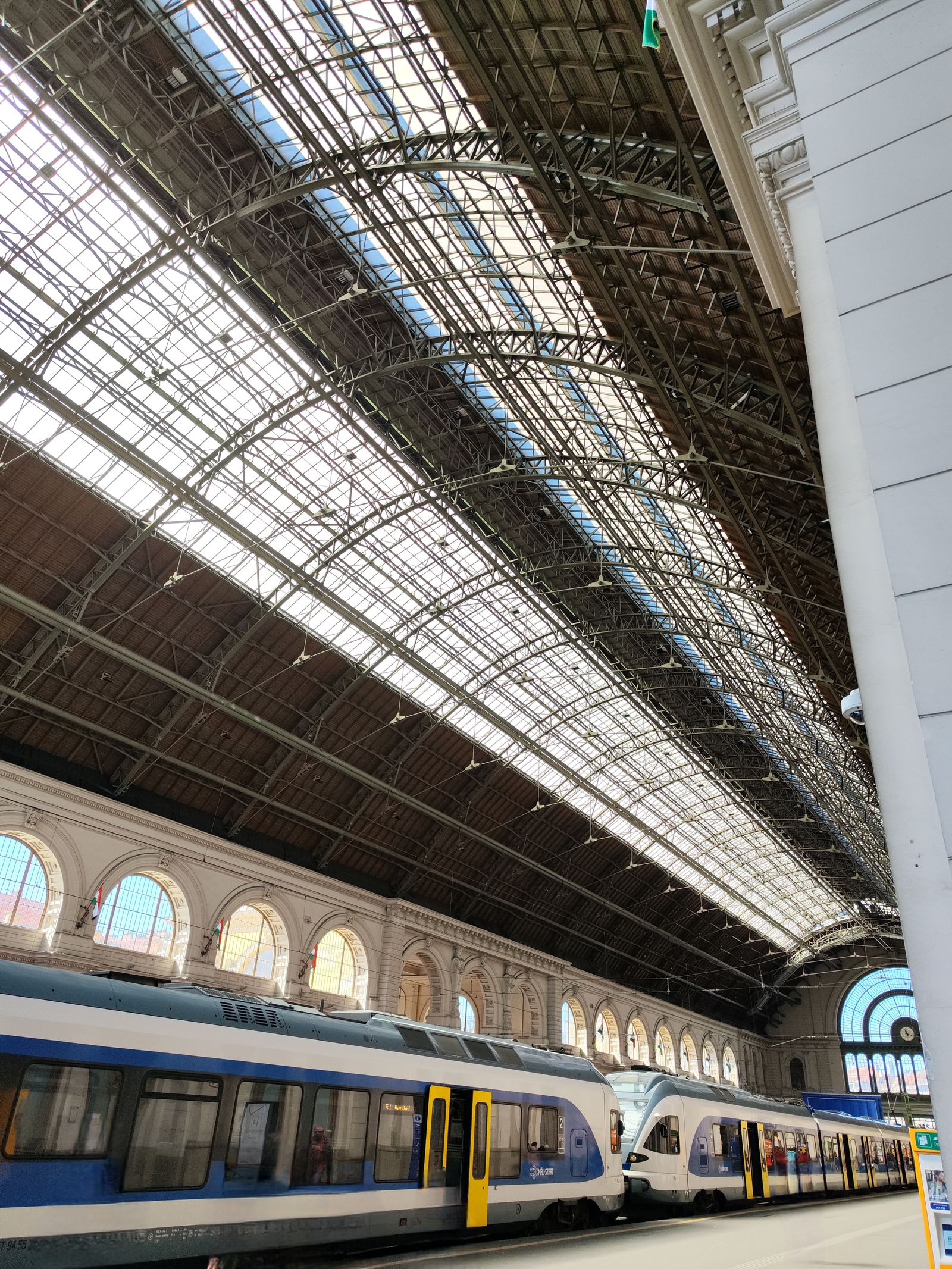 Historic railway hall in Budapest