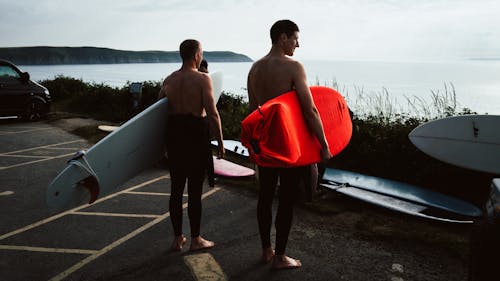 คลังภาพถ่ายฟรี ของ wetsuits, กระดานโต้คลื่น, การพักผ่อนหย่อนใจ