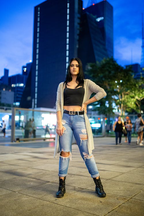 Free Photo of Woman Wearing Black Crop Top Stock Photo