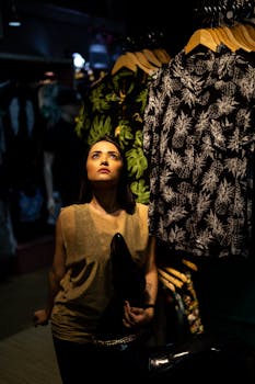 时装模特在圣保罗一家精品店的醒目灯光下摆姿势，展示时尚服装