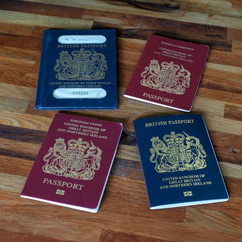 Fotos de stock gratuitas de pasaportes del reino unido