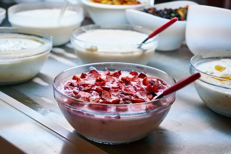 Cereals On Clear Glass Bowl