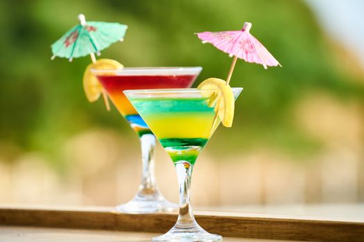 summer cocktail candles