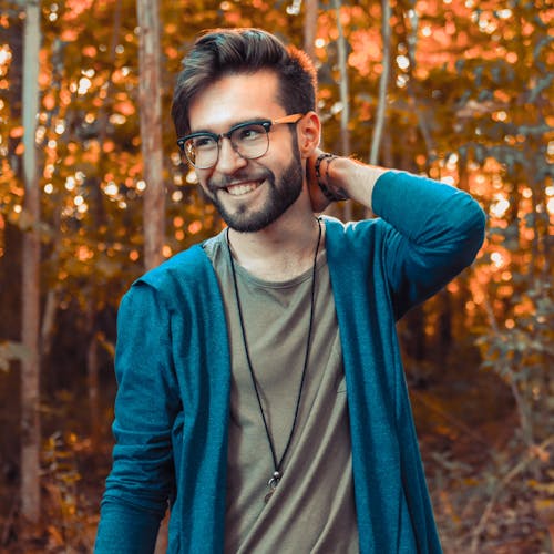 Photo of Man Wearing Eyeglasses